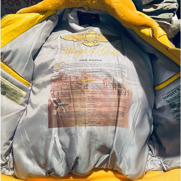 Vintage DEADSTOCK Schott NYC Wings of Gold G-1 US Navy Flight Jacket - Picture 14 of 15